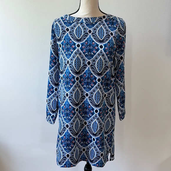 Loft Outlet Long Sleeve Print Dress - Picture 1 of 6